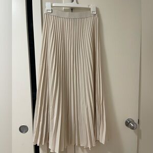Pleated Maxi Skirt
